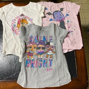 3 girls size 6 tee shirts